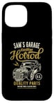 Coque pour iPhone 15 Sam's Hotrod Garage Voiture Classique Sam