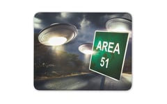 Area 51 UFO Mouse Mat Pad - Alien Aliens Spaceship Space Gift PC Computer #8299