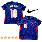 Nike England 2020/21 Away Jersey Kids 7-8 Age - Custom "Mia Moo" #10