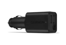 Official Garmin 013-00971-00 Dual USB Ports Car Charger with Aux - Bulk