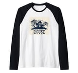 Spooky House on a Haunted Hill Design Costume Raglan Baseball Tee