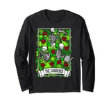 The Gardener Tarot Card Rose Gardening Plant Lover Skeleton Long Sleeve T-Shirt