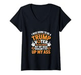 Womens I Was Going To Be A Trump Voter for Halloween But .. V-Neck T-Shirt