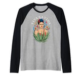 Frida Kahlo - Frida Viva La Vida With Aloe Raglan Baseball Tee