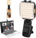 Lampe Vidéo Led Avec 3Modes Dimmable, 2500K-6000K Lumière Caméra, Lumiere Video Conference, Lumiere Photo Panneau Led Pour Vlog, Youtube, Vidéoconférence (Avec Design À Clip)