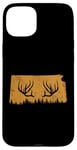 Coque pour iPhone 15 Plus Abri de jardin Chasseur d'élan en bois de cerf