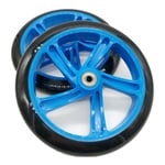 Tlily - 2 PièCes Roue de Scooter 200 Mm MatéRiau pu ÉPaisseur la 30 ABEC-7 Roulement Accessoires Scooter, Bleu