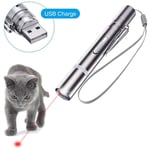 USB-laddningsbar ficklampa katt leksak lasermönster roliga kattpinnar katt leksak set interaktiva leksaker för katter