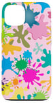 Coque pour iPhone 13 MagSafe Tropical Color Splash Abstrait Rétro Compatible Slim