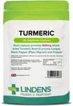 TURMERIC Capsules And Black Pepper, Curcumin HIGH STRENGTH 500mg Lindens UK MADE