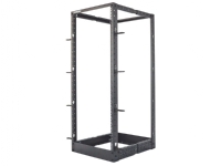 Intellinet 714419, Fristående rack, 48U, Justerbara fötter, Förbättrad kabelhantering, 32 kg, Svart