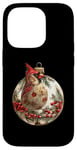 Coque pour iPhone 14 Pro Red Cardinal Christmas Bird Pyjama Merry Christmas