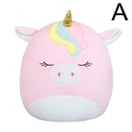 20 cm Squishmallows gosedjur barn blå grön rosa ko mjuk plyschleksaker Unicon