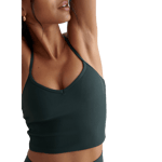 aim'n Deep Emerald Ribbed Performance Bralette Grön