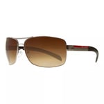 Prada Linea Rossa PS541S Aviator Sunglasses, Brown