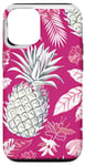 Coque pour iPhone 12/12 Pro Festive Tropical Ananas Coque de téléphone Motif Noël