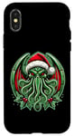 Coque pour iPhone X/XS Cthulhu Christmas Lovecraft et Miskatonic Necronomicon