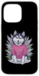 iPhone 14 Pro Max Husky with lilac Case