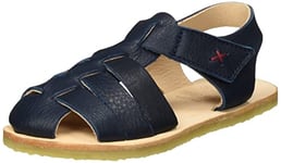 Pololo Garçon Unisex Kinder Sandale Ibiza Leder Blau, Bleu Clair, 26 EU