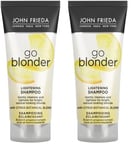 JOHN FRIEDA Go Blonder Shampooing Éclaircissant 75ml (Lot de 2)