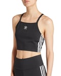 adidas Originals Adicolor 3-Stripes Crop Long-Sleeve Top - Black