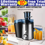 Power Electric Juicer Fruit Veg Blender High Juice Extractor Citrus Machine UK