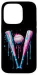 iPhone 14 Pro Sprinkles Drip Baseball Bat Art for Baseball Fans Design Case