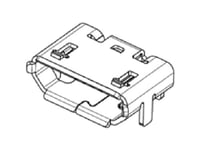 Molex Micro Usb-Uttak Mol Micro Solutions Rett Vinkel 1050170001 Innhold: 2000 Stk (1050170001)