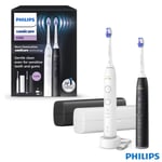 Philips Sonicare 6500 Series Electric Toothbrush, Dual Pack in Black & White, HX