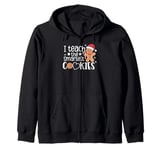 I Teach The Smartest Cookies Christmas Gingerbread Kids Boys Zip Hoodie