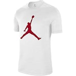 Nike M J Jumpman Ss Crew T-Shirt - White/(Gym Red), XXX-Large