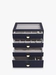 Stackers Glass Lid 4 Drawer Jewellery Box