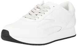 Calvin Klein Jeans Homme Retro Runner Multilayer YM0YM01117 Baskets, Blanc (B White/O Mushroom), 44.5 EU