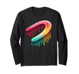 Dripping Paint Boomerang Thrower Boomerangs Long Sleeve T-Shirt