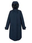 Regatta Womens Orla Kiely Full Length Jacket -navy, Navy, Size 10, Women