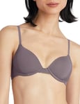 Pepper Push Up Bra | Lace Lift Up Bra, Zero Gaps, Silky Fabric, Underwire Lace Bras for Women, (30A-40B), Peppercorn, 34A