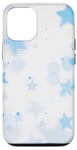 Coque pour iPhone 12/12 Pro Esthétique Bleu Clair Aura Stars Star Girl