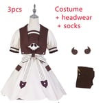 Yashiro Nene Cosplay Kostym Anime Toalett Inbunden Hanako Kun Jibaku Shounen Hanako Kun Cosplay Klänning Peruk Halloween Kostym Present Full without wig M