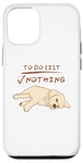 iPhone 12/12 Pro Cute lazy sleeping Labrador Dog Lover to do list nothing Case