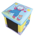 Fun House 712188 T'CHOUPI Pouf avec Ardoise Petit Coffre à Jouets