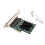 NA8111 T4 4 ports RJ45 Gigabit Ethernet PCIe X1 carte d'interface r&eacute;seau RTL8111 carte r&eacute;seau de serveur &agrave; puce pour Windows