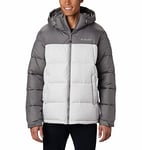 Columbia Pike Lake Hooded Jacket, Doudoune À Capuche Homme, Nimbus Grey/City Grey, Taille M