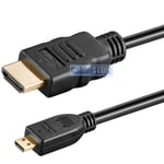 4K HDMI to Micro HDMI 3m Lead ULTRA HD 2160p Tesco Hudl Kindle Cable A to D