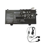 amsahr L14L4P71-03 Ersatz Batterie für Lenovo L14L4P71, Yoga 3 PRO 11 80J80021US - Umfassen Stereo Ohrhörer schwarz