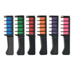 Hair Chalk Comb 10 färger Hårfärg Chalk Comb Barn Hårfärgning Tillfällig hårkrita Omedelbar disponibel hårkritkam Niuniu