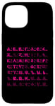 Coque pour iPhone 15 Lettres cyrilliques de l'alphabet russe bukwiza russkaja futbolka