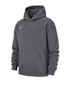 NIKE Unisex Kids Youth Hoodie Po Flc Tm Club19 Sweatshirt, Charcoal Heathr/Anthracite/White/(White), XL UK