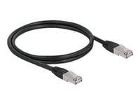 Delock - Patch-Kabel - Rj-45 (Hane) Till Rj-45 (Hane) - 1 M - 7 Mm - S/Ftp - Cat 6A - Halogenfri, Utomhus - Svart