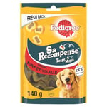 Pedigree Sa Récompense – Bouchées Fourrées pour Chien – Friandises aux Boeuf & Volaille– 6 sachets de 155g