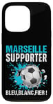 Coque pour iPhone 13 Pro Marseille Supporter Football Cadeau Fan Foot Marseillais